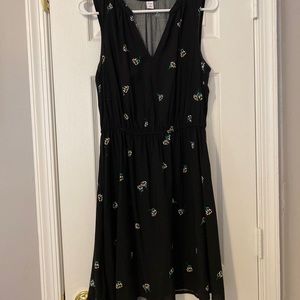 Target black v-neck dress